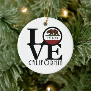 LIEBE Felton California Keramik Ornament
