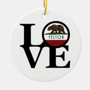 LIEBE Felton Keramik Ornament