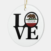 LIEBE Felton Keramik Ornament (Links)