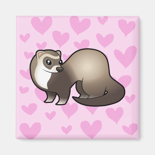 Liebe Ferret Magnet (Vorne)