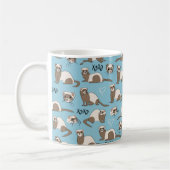 Liebe Ferrets - Blue Coffee Tasse (Links)