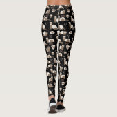 Liebe Ferrets - Schwarz Leggings (Rückseite)