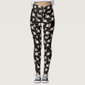 Liebe Ferrets - Schwarz Leggings (Vorderseite)