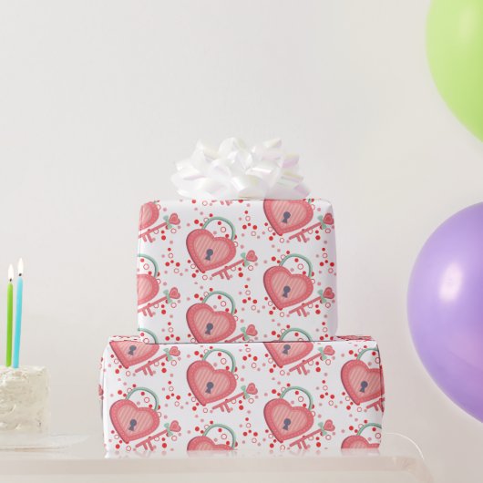 Liebe-Feststelltaste Geschenkpapier (Partygeschenke)