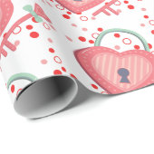 Liebe-Feststelltaste Geschenkpapier (Rolleneckpunkt)