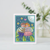 LIEBE, FEUERN & FULL MOON, SCHWEIZER POSTKARTE (Stehend Vorderseite)
