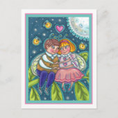 LIEBE, FEUERN & FULL MOON, SCHWEIZER POSTKARTE (Vorderseite)