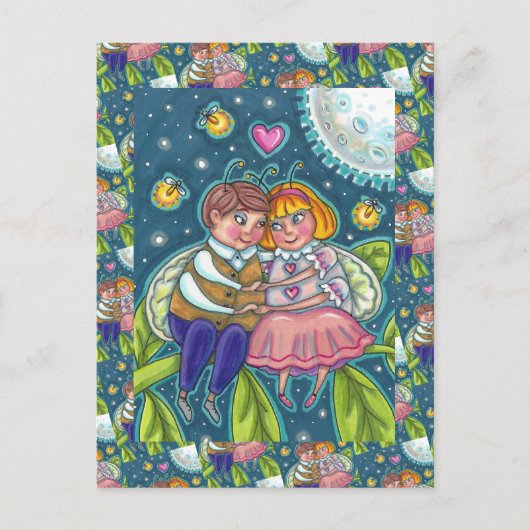 LIEBE, FEUERN & FULL MOON, SCHWEIZER POSTKARTE (Vorderseite)