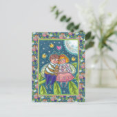 LIEBE, FEUERN & VOLLMOND, NIEDLICH VALENTINE FEIERTAGSPOSTKARTE (Stehend Vorderseite)