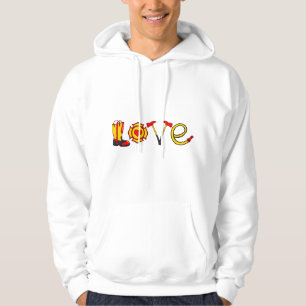 Liebe Feuerwehrmann Feuerwehrmann Feuerrettung Feu Hoodie