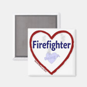 Liebe: Feuerwehrmann - Magnet (Vorderseite/Rückseite)