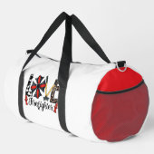 Liebe Feuerwehrmann Malteser Axt Hydrant Duffle Bag (Rechte Ecke)