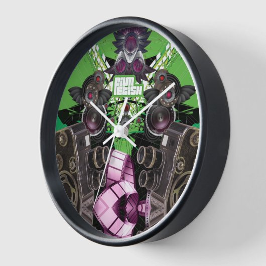 Liebe Film Kung Fu Kamera Kinokamera Wall Clock Uhr (Winkel)