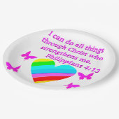 LIEBE FILMPHILIPPIANS 4:13 DESIGN PAPPTELLER (Schrägansicht)