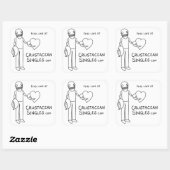 Liebe finden unter CrustaceanSingles.com (Aufklebe Quadratischer Aufkleber (Blatt)