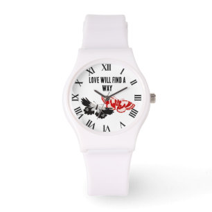 Liebe findet einen Weg Lord Byron Zitat Armbanduhr