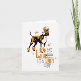 Liebe findet ihren eigenen Weg Great Dane Poodle M Einladung