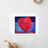 Liebe findet uns mitteilungskarte (Vorderseite/Rückseite Beispiel)