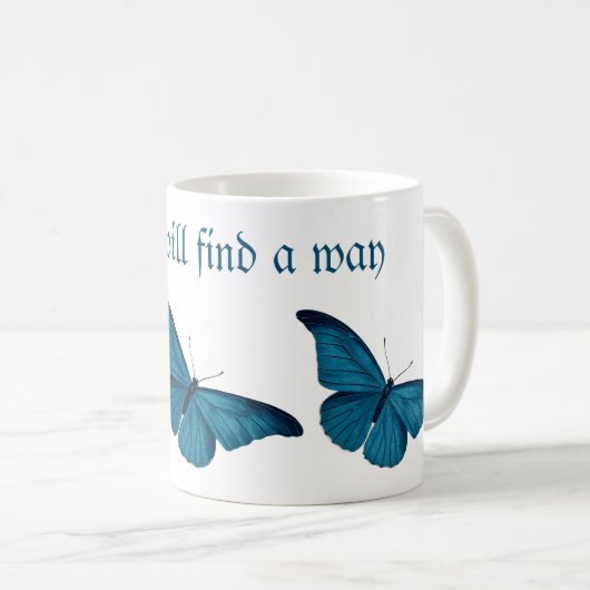 Liebe findet Weg Kaffee Tasse (VorderseiteRechts)