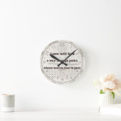 Liebe findet Weg Runde Wanduhr (Zuhause)