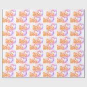 Liebe Fire Design Geschenkpapier (Flach)