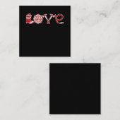 Liebe Firefighter-Valentinstag | Ehefrau des Feuer Quadratische Visitenkarte (Vorne/Hinten)