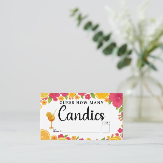 Liebe First Spritz rächen, wie viele Candies Brida Begleitkarte (Stehend Vorderseite)