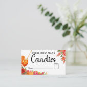 Liebe First Spritz rächen, wie viele Candies Brida Begleitkarte (Stehend Vorderseite)