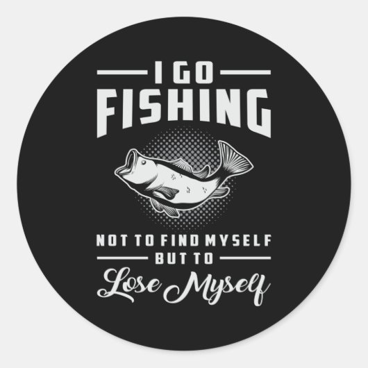 Liebe Fisch Fischerei Fischerei Fischerei Fischer Runder Aufkleber (Vorderseite)