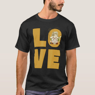 Liebe Fischen Vater Gnome und Fisherman Hat Foreut T-Shirt