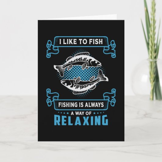 Liebe Fischerei Fischerei Fischerei Fischfang Fisc Karte (Vorderseite)