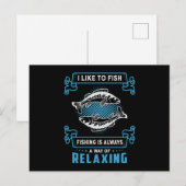 Liebe Fischerei Fischerei Fischerei Fischfang Fisc Postkarte (Vorne/Hinten)