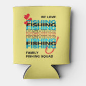 Liebe FISCHEREIteam Katzengelb Dosenkühler (Vorderseite)