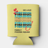 Liebe FISCHEREIteam Katzengelb Dosenkühler (Rückseite)