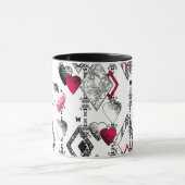 Liebe, Fischernetz, Patchwork Tasse (Zentrum)