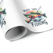 Liebe Fischfang Geschenkpapier (Rolleneckpunkt)