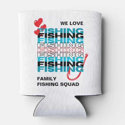 Liebe FISCHing Team Squad Dosenkühler (Rückseite)