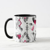 Liebe, Fischnetz, Flickwerk Tasse (Links)