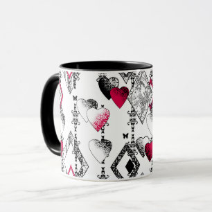 Liebe, Fischnetz, Flickwerk Tasse