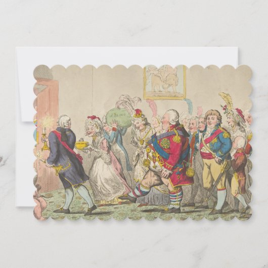 Liebe - flache Einladung 12,7 cm x 17,8 cm (Vorderseite)