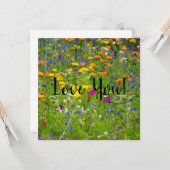 Liebe-Flachgrüßkarte Karte (Vorderseite/Rückseite Beispiel)