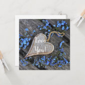 Liebe-Flachgrüßkarte Karte (Vorderseite/Rückseite Beispiel)