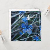 Liebe-Flachgrüßkarte Karte (Vorderseite/Rückseite Beispiel)