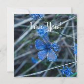 Liebe-Flachgrüßkarte Karte (Vorderseite)