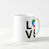 Liebe - Flag für äquatoriale Guinea Kaffeetasse (VorderseiteRechts)