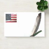 Liebe Flag und Feather Post-it® Notes, 10" x 6" Post-it Klebezettel (Büro)