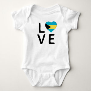 Liebe - Flagge Bahamas Baby Strampler