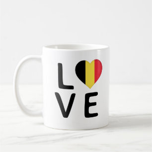 Liebe - Flagge Belgiens Kaffeetasse