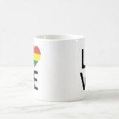 Liebe - Flagge Boliviens Kaffeetasse (Mittel)