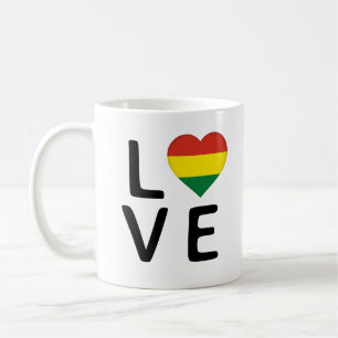 Liebe - Flagge Boliviens Kaffeetasse